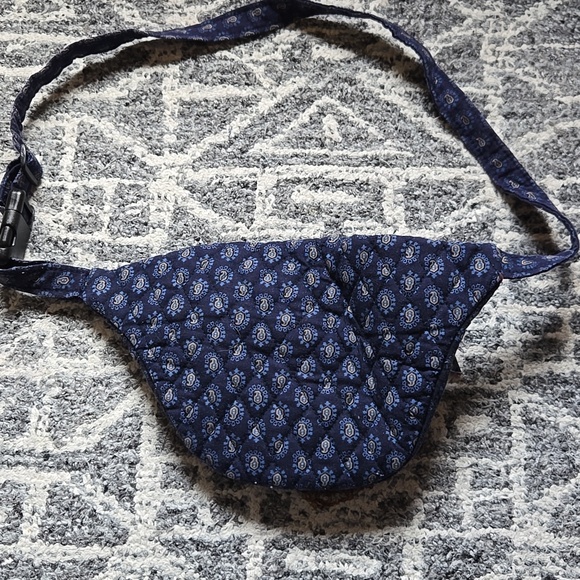 Vintage Vera Bradley Quilted Blue Fanny Pack Bag - Picture 3 of 6